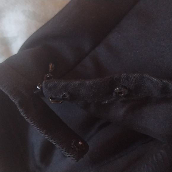 Ann Taylor Classic Silk Black Wide Leg Pants Sz 6 - Picture 4 of 7